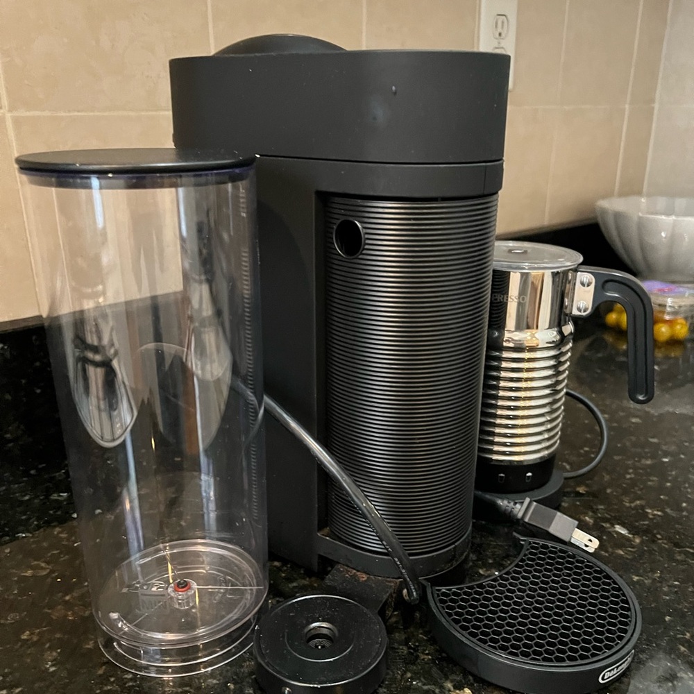 Nespresso machine with milk frother